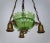 Art Nouveau Ceiling Lamp in Glass For Sale - Image 3 of 7