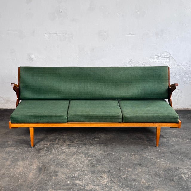 Mid-Century Convertible Sofa from Opp Drevovyroba, 1970s For Sale - Image 10 of 15
