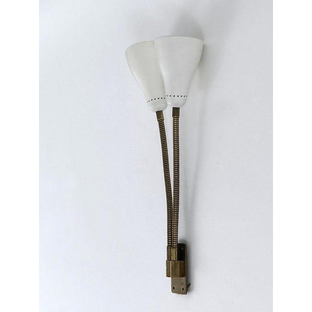 Mid-Century Modern Gooseneck Wall Lamp, Italy, 1950s For Sale - Image 16 of 18