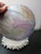 STUNNING Reuven Glass From Israel 7" Scalloped Bowl This handcrafted Reuven Glass bowl from Israel is truly stunning with...
