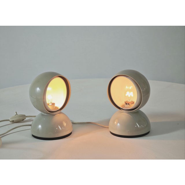 Eclisse Italia Table Lamps by Vico Magistretti for Artemide, 1965, Set of 2 For Sale - Image 16 of 18