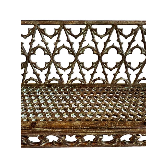 Vintage Cast Iron Moorish Garden Bench For Sale In Los Angeles - Image 6 of 8