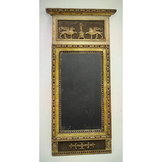 Early 19th Century Antique Gustavian Falun Mirror, 1800 For Sale - Image 5 of 6