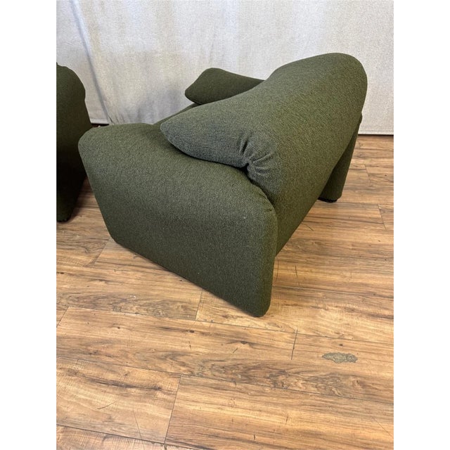 Pair of Maralunga Style Lounge Chairs For Sale - Image 4 of 6