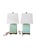 2020s Pair of Lauren Ralph Lauren Celadon Crackle Glazed Porcelain Table Lamps | Coastal Modern Transitional Lighting With Original Shades For Sale - Image 5 of 15