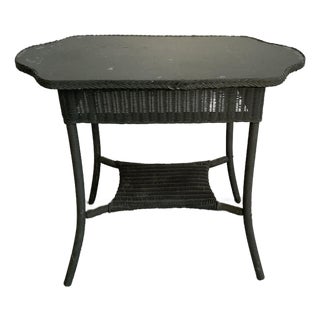 Antique Paper Weave Table, 1930's For Sale