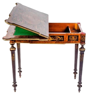 19th Century Marquetry Game Table, 1820s