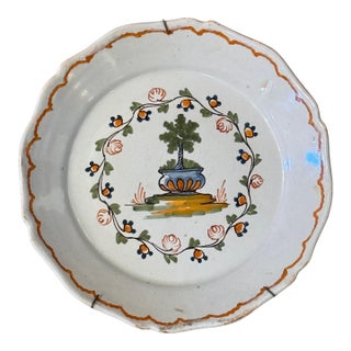 Polychrome Delft Plate For Sale