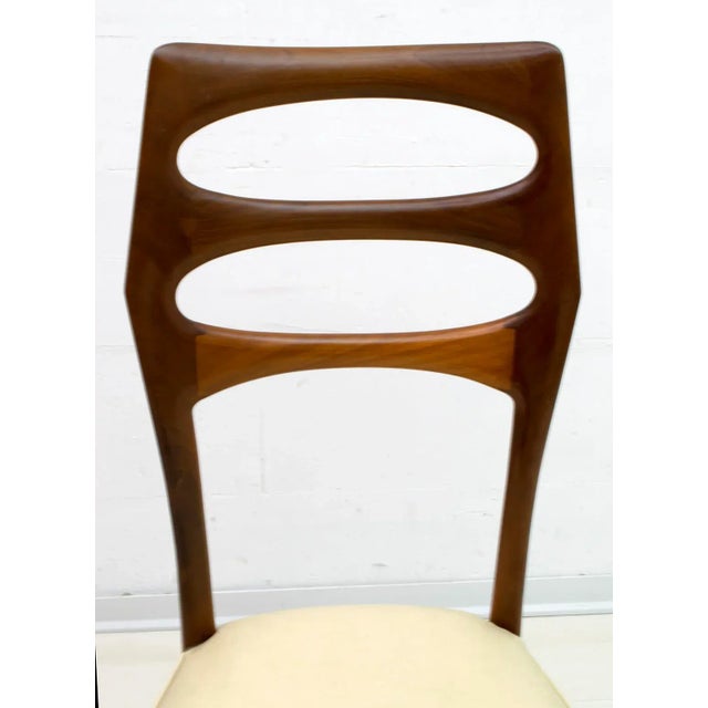 Mid-Century Modern Mahogany Dining Chairs by Vittorio Dassi, 1950s, Set of 6 For Sale - Image 4 of 11