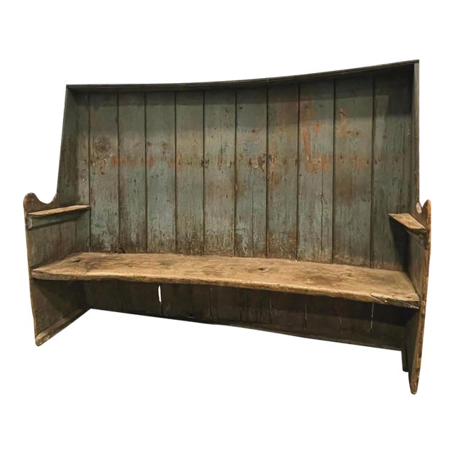 Antique American Wooden Settle For Sale