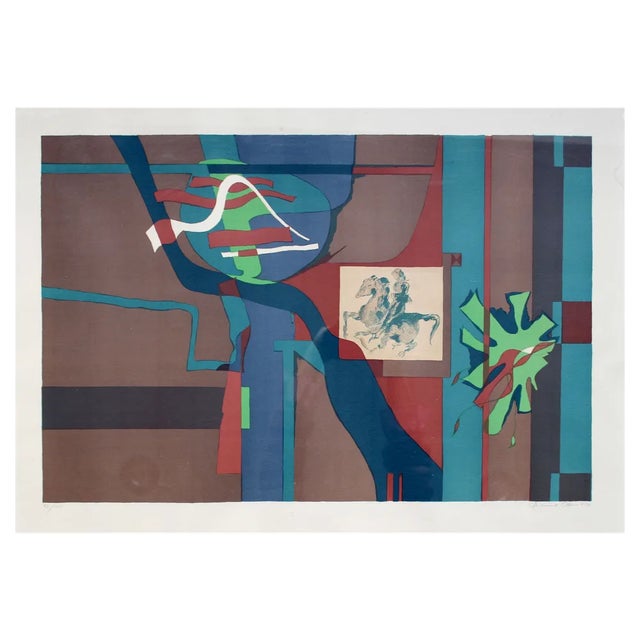 Gudmund Olsen, Abstract Composition, 1974, Lithograph For Sale