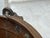 Copper Huge Antique Copper Cauldron: Hand Forged Firewood Bucket 19" With Hand Etched Riveted Handle Green Patina Damage For Sale - Image 8 of 14