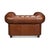 2020s British Brown Leather Chesterfield Armchair For Sale - Image 5 of 11