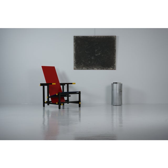 Red and Blue Armchair by Gerrit T. Rietveld for Cassina, 1980s For Sale - Image 18 of 18
