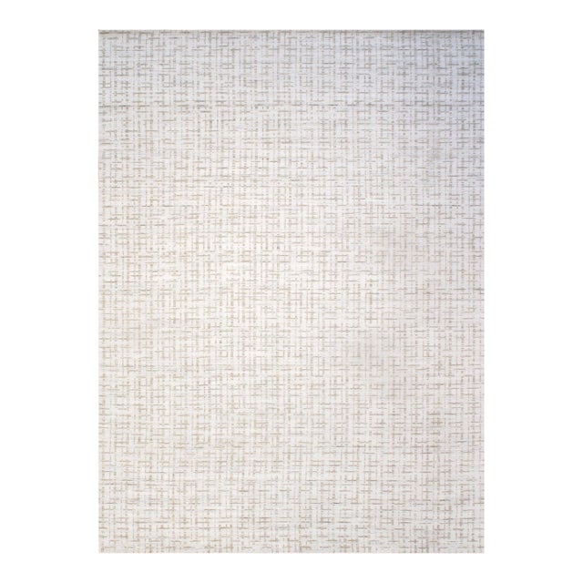 Pasargad Home Slate Ivory Area Rug, 10' 0'' X 14' 0'' For Sale