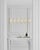 Fontaine Linear Chandelier in Plaster with Linen Shades Designer: AERIN Canopy: 6" Round Mounting: Chain Shade Detail: 3"...