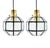 Mid-Century Glass and Brass Pendants from Limburg, Germany, 1960s-1970s, Set of 2 For Sale - Image 13 of 13
