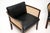 Wood Vintage Danish Leather and Cane Chairs by Illum Wikkelso for CFC Silkeborg, 1960, Set of 2 For Sale - Image 7 of 11