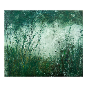 Contemporary Abstract Oil on Canvas "Wildlight 3" by Reiner Heidorn