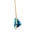 Mid 20th Century 18k Yellow Gold Gia Certified 43.73ct Blue Topaz Bezel Necklace For Sale - Image 4 of 7