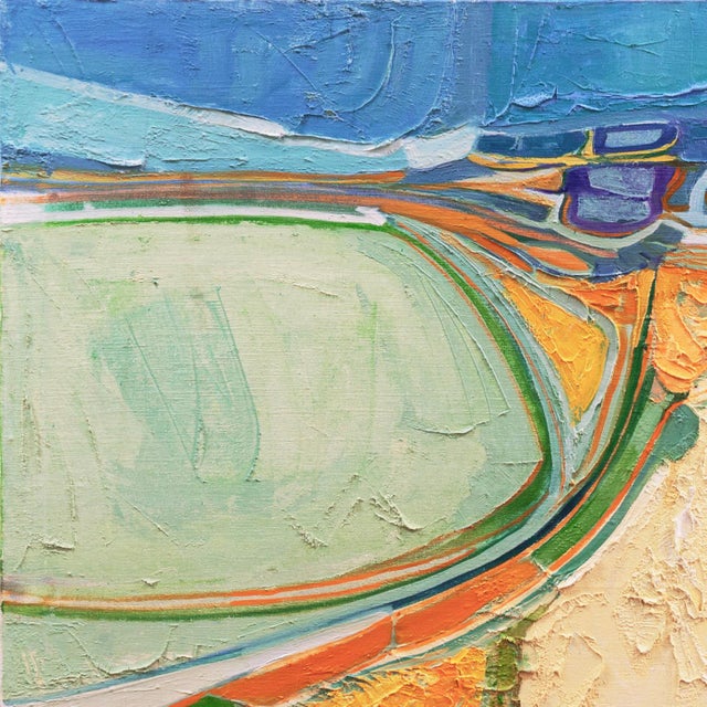 1960s 'Abstracted Landscape' by Virginia Wood, 1968, New York, Art Students League, Boulder, Bay Area Woman Artist For Sale - Image 5 of 9