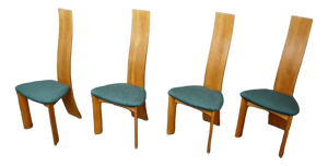 Danish Set of 4 Iris Chairs for Berghe