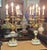 1950s Pair French Stone and Gilt Brass Candelabra Lamps For Sale - Image 15 of 16