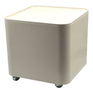 Dime Plastic Storage Table on Wheels by Marcello Siard for Collezioni Longato, Italy, 1970s For Sale