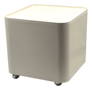 Dime Plastic Storage Table on Wheels by Marcello Siard for Collezioni Longato, Italy, 1970s