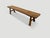 Andrianna Shamaris Impressive Minimalist Carved Teak Wood Bench For Sale In New York - Image 6 of 6