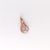 Modern Pink Morganite Pendant With Earth Mined Diamonds in Solid 14k Gold, Round 6mm For Sale - Image 3 of 7