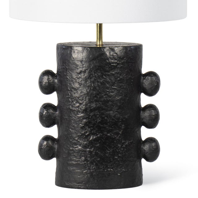Traditional Regina Andrew Maya Metal Table Lamp, Black For Sale - Image 3 of 6