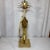 Late 20th Century Vintage Palm Beach Regency Parcel Gilt Parrot Tole Palm Tree Table Lamp – Mid-Century Modern Decor For Sale - Image 5 of 12