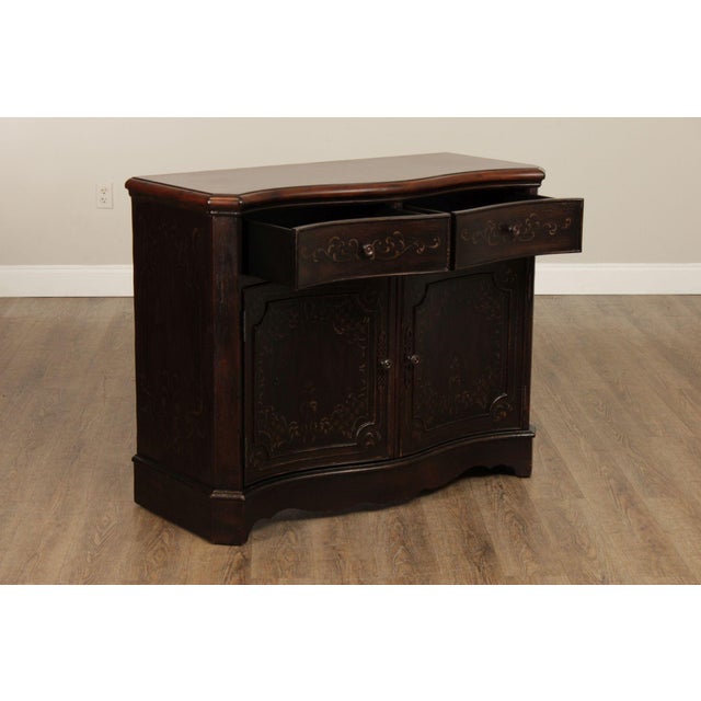 Wood Hooker Furniture 'Seven Seas' Paint Decorated Server For Sale - Image 7 of 12