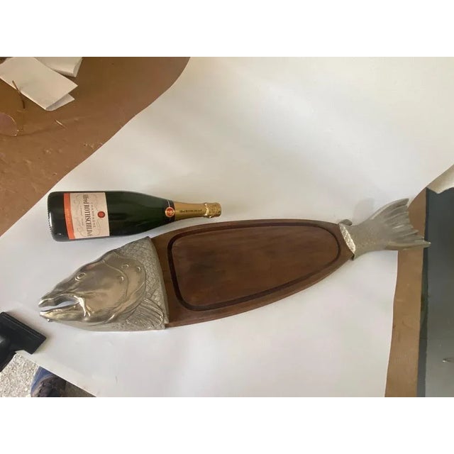 Brown 20th Century French Wooden Chopping in Brown Color For Sale - Image 8 of 9