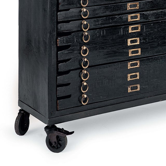 Traditional Regina Andrew Printmakers 12 Drawers Console For Sale - Image 3 of 5
