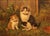 Benno Kögl, Cat with Two Kittens, Mid-20th Century, Oil on Wood, Framed For Sale - Image 3 of 10