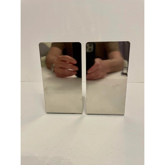 1970s Brass and Chrome Golf Club Bookends For Sale - Image 5 of 7