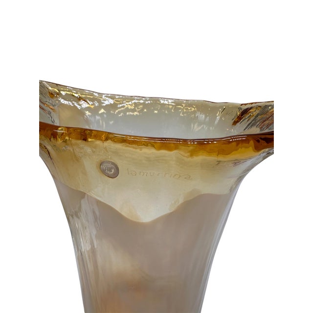 Hand-Blown Murano Glass Vase from La Murrina, Italy, 1980s For Sale - Image 9 of 10