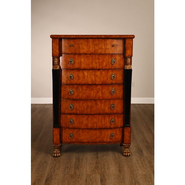 Lineage Home Furnishings Empire Style Tall Chest Of Drawers For Sale - Image 18 of 18