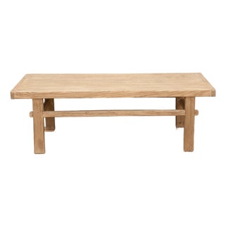 Rustic Elegant Reclaimed Wood Coffee Table For Sale