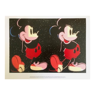 Andy Warhol Foundation 1995 Lithograph Print Pop Art Poster " Double Mickey " 1981 For Sale