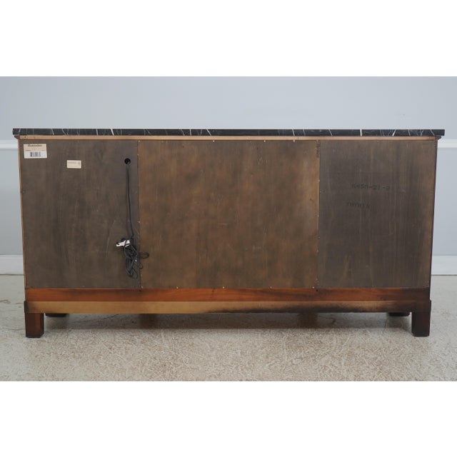 Henredon Marble Top Mahogany Sideboard Server For Sale - Image 16 of 18