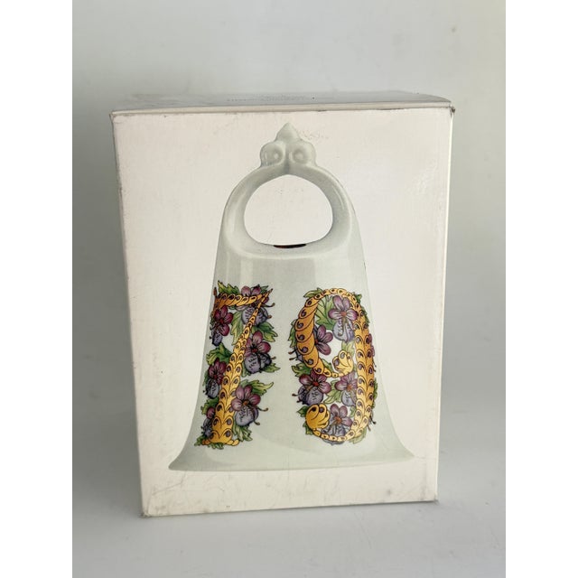 White Vintage Poetic Porcelain Annual Bell for Hutschenreuther, Germany, 1979 For Sale - Image 8 of 10
