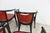 Baumann Armchairs Model Diese in Colour Wengé and Red from Pagnon Pelhaître, Set of 6 For Sale - Image 12 of 18