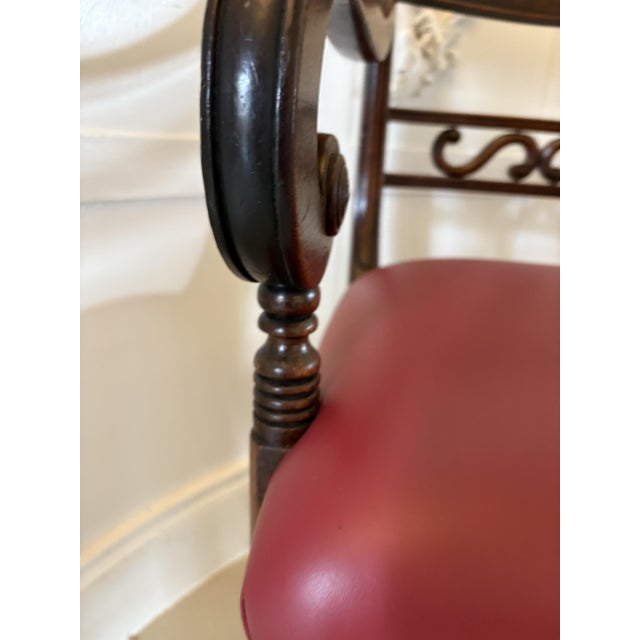 Set of Antique George III Mahogany Desk Chairs, 1800s For Sale - Image 11 of 13