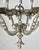 Silver 1930s Monumental Two-Tiered 12-Light Silvered Chandelier W/ Crown For Sale - Image 8 of 16