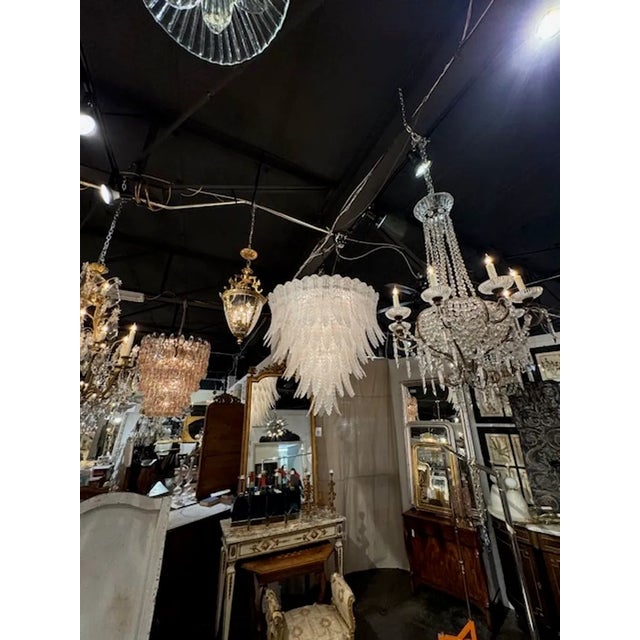 Large Scale Murano Waterfall Chandelier For Sale In Dallas - Image 6 of 7