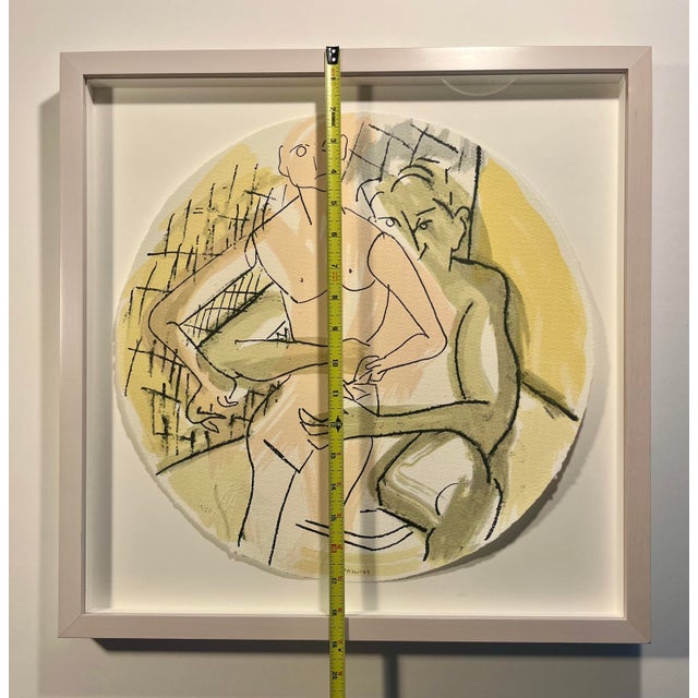 Yellow Rare 2004 Bruno Zeppilli Limited Edition 19/50 Lithograph Framed, Signed For Sale - Image 8 of 8