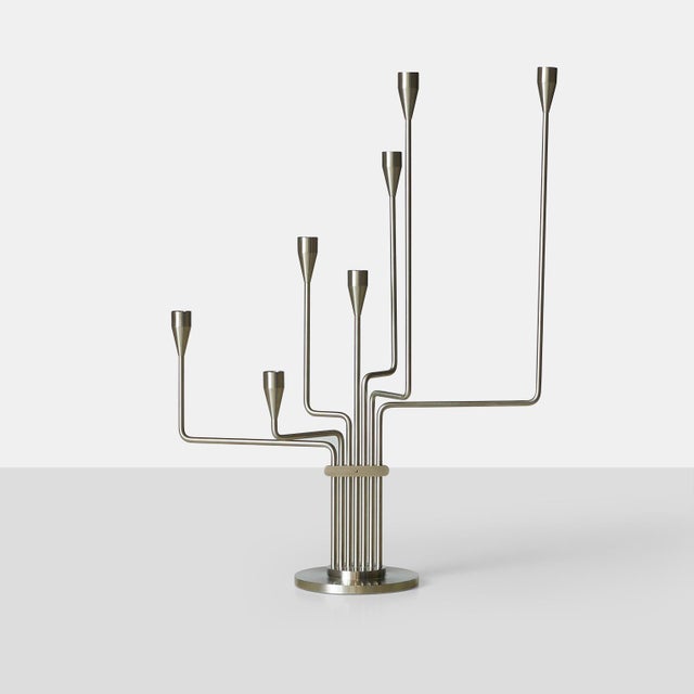 Great Bear Candelabra by Piet Hein A Piet Hein candelabra in brushed steel. Known as either “Big Dipper” or “The Great...